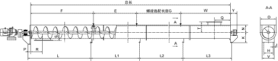 无轴螺旋输送机硫化铵输送机 无轴螺旋输送机硫化铵输送机